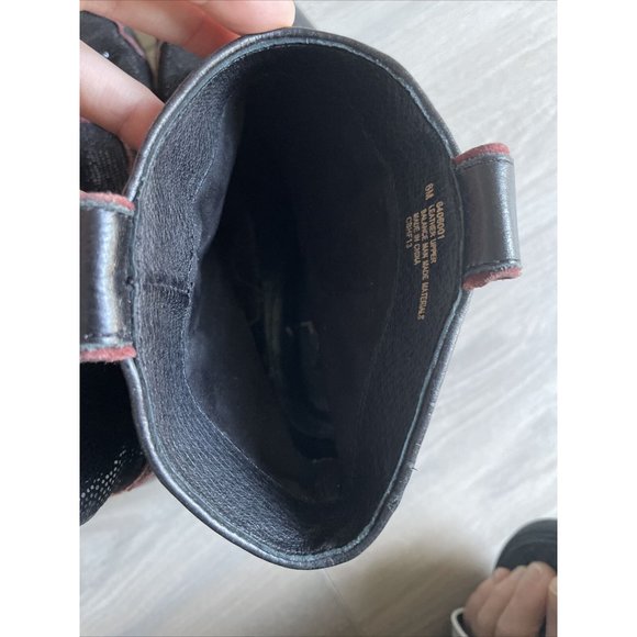 ISOLA 6406001 Women's Bootie Western Ankle Boots Black Red Leather Size 6 - Picture 12 of 12